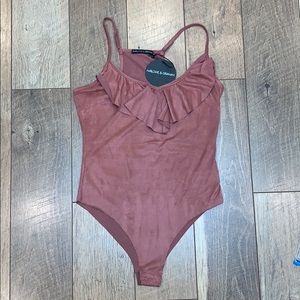 💕suede Bodysuit💕